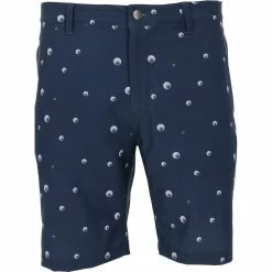 Adidas Ultimate365 All-Over Print 9" Shorts Flat Front Golf Apparel