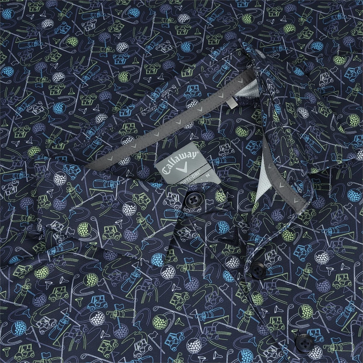 Callaway All-Over Golf Novelty Print Shirt Polo Short Sleeve Golf Apparel 6 Callaway All-Over Golf Novelty Print Shirt Polo Short Sleeve Golf Apparel - Image 4