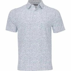 Callaway All-Over Micro Abstract Print Shirt Polo Short Sleeve Golf Apparel
