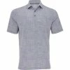 Callaway Sun-Worn Texture Printed Plaid Shirt Polo Short Sleeve Golf Apparel