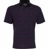Callaway Yarn-Dyed Ventilated Jacquard Stripe Shirt Polo Short Sleeve Golf Apparel -Cheap Apparel Store callaway yarn dyed ventilated jacquard stripe shirt