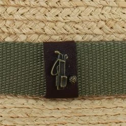 Dorfman-Pacific Dorfman Pacific Scala Raffia Collection Driver Headwear Straw Hat Golf Apparel -Cheap Apparel Store dorfman pacific scala raffia collection driver headwear 2