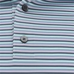 FootJoy Mini Stripe Lisle Self Collar Shirt Polo Short Sleeve Golf Apparel -Cheap Apparel Store footjoy mini stripe lisle self collar shirt 4