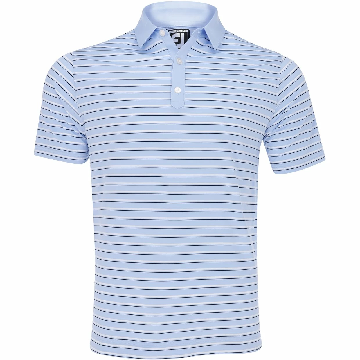 FootJoy ProDry Performance Lisle Multi-Stripe Self Collar Shirt Polo Short Sleeve Golf Apparel 3 FootJoy ProDry Performance Lisle Multi-Stripe Self Collar Shirt Polo Short Sleeve Golf Apparel