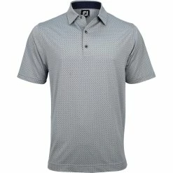 FootJoy ProDry Performance Stretch Lisle Dot Print Shirt Polo Short Sleeve Golf Apparel
