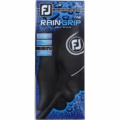 FootJoy RainGrip Black Left Handed Golf Glove Golf Gloves -Cheap Apparel Store footjoy raingrip black golf glove 1
