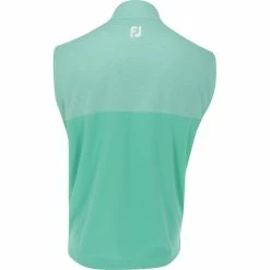 FootJoy Tour Logo Heather Yoke Half-Zip Outerwear Vest Golf Apparel -Cheap Apparel Store footjoy tour logo heather yoke half zip outerwear 1