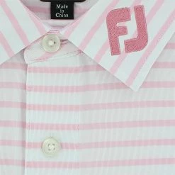 FootJoy Tour Logo Pro Dry Performance Lisle 2-Color Stripe Shirt Polo Short Sleeve Golf Apparel -Cheap Apparel Store footjoy tour logo pro dry performance lisle 2 color stripe shirt 4