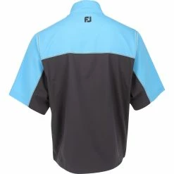 FootJoy Tour Logo Sport Short Sleeve Wind Shirt Outerwear Wind Jacket Golf Apparel -Cheap Apparel Store footjoy tour logo sport short sleeve wind shirt outerwear 1