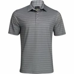 Greg Norman Freedom Micro Pique Stripe Shirt Polo Short Sleeve Golf Apparel