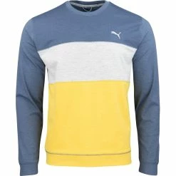 Puma Cloudspun Colorblock Crewneck Outerwear Pullover Golf Apparel