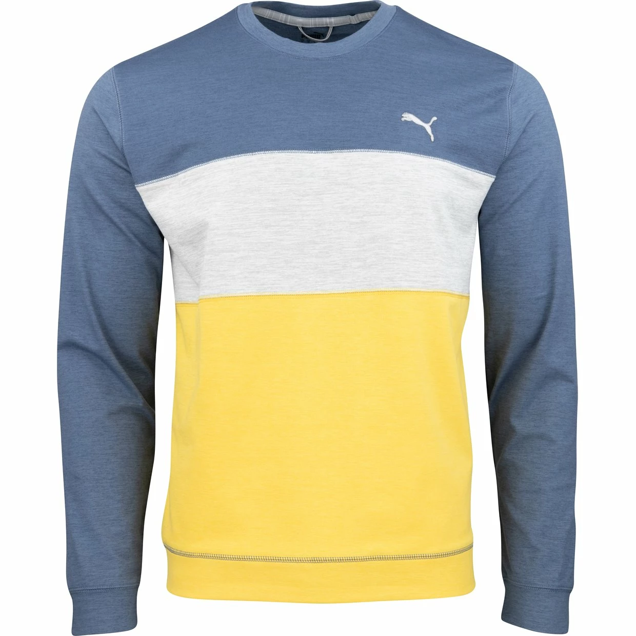 Puma Cloudspun Colorblock Crewneck Outerwear Pullover Golf Apparel 3 Puma Cloudspun Colorblock Crewneck Outerwear Pullover Golf Apparel