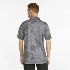 Puma Cloudspun Leaves N' Flowers Shirt Polo Short Sleeve Golf Apparel -Cheap Apparel Store puma cloudspun leaves n flowers shirt 3