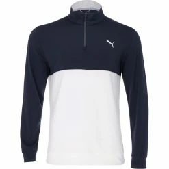 Puma Gamer Colorblock 1/4 Zip Outerwear Pullover Golf Apparel
