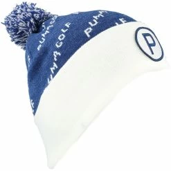 Puma P Removable Pom Headwear Knit Hat Golf Apparel