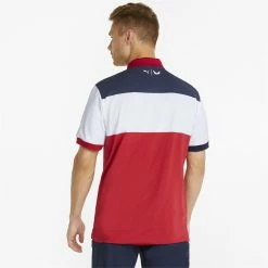 Puma Volition Colorblock Shirt Polo Short Sleeve Golf Apparel -Cheap Apparel Store puma volition colorblock shirt 4