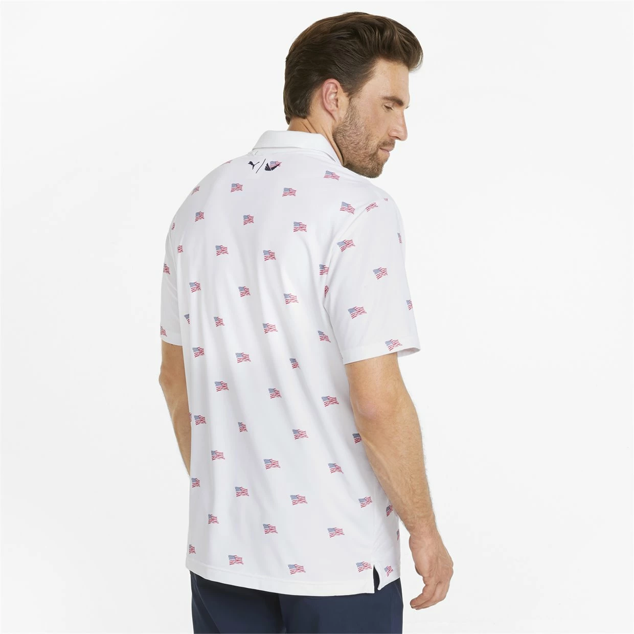 Puma Volition Flag Shirt Polo Short Sleeve Golf Apparel 6 Puma Volition Flag Shirt Polo Short Sleeve Golf Apparel - Image 4