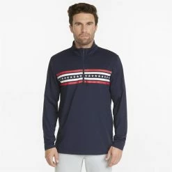 Puma Volition Independence 1/4 Zip Outerwear Pullover Golf Apparel -Cheap Apparel Store puma volition independence 1 4 zip outerwear 3