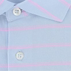 Turtleson Bowen Stripe Oxford Performance Shirt Polo Short Sleeve Golf Apparel -Cheap Apparel Store turtleson bowen stripe oxford performance shirt 3