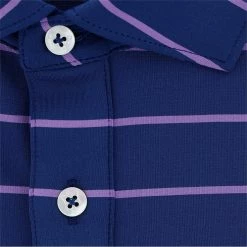 Turtleson Bruce Stripe Performance Shirt Polo Short Sleeve Golf Apparel -Cheap Apparel Store turtleson bruce stripe performance shirt 3