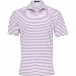 Turtleson Elliot Stripe Oxford Performance Shirt Polo Short Sleeve Golf Apparel