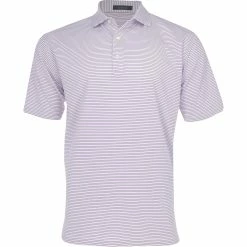 Turtleson King Stripe Performance Shirt Polo Short Sleeve Golf Apparel