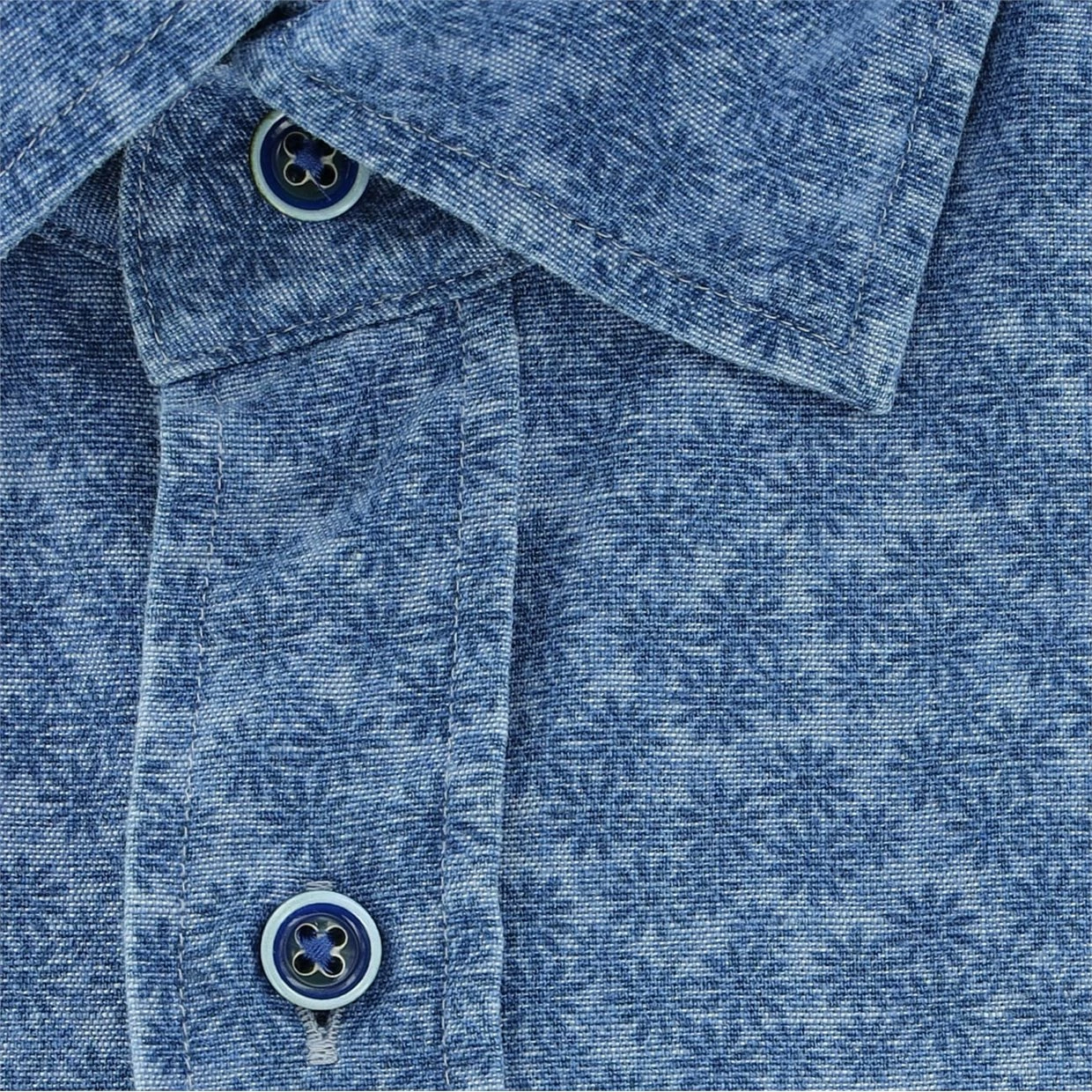 Turtleson Luke Floral Chambray Work Shirt Dress Golf Apparel 6 Turtleson Luke Floral Chambray Work Shirt Dress Golf Apparel - Image 4