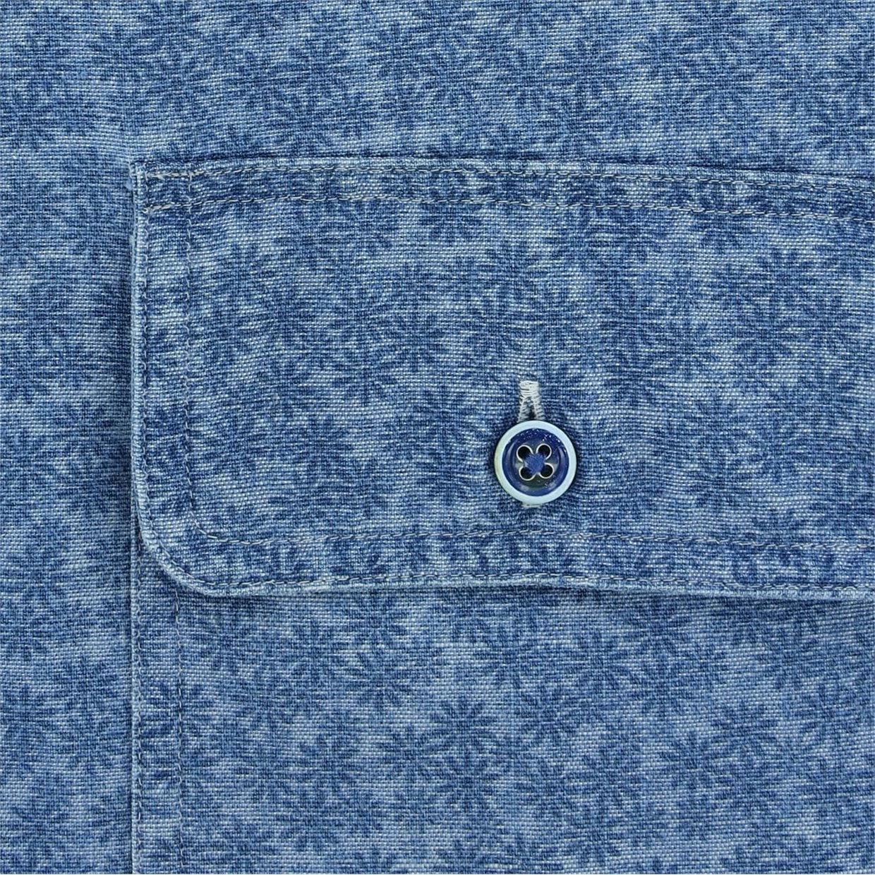 Turtleson Luke Floral Chambray Work Shirt Dress Golf Apparel 7 Turtleson Luke Floral Chambray Work Shirt Dress Golf Apparel - Image 5