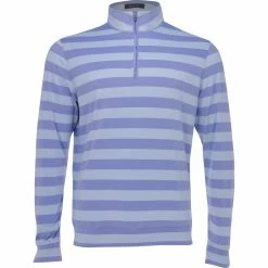 Turtleson Rugby Stripe 1/4 Zip Outerwear Pullover Golf Apparel